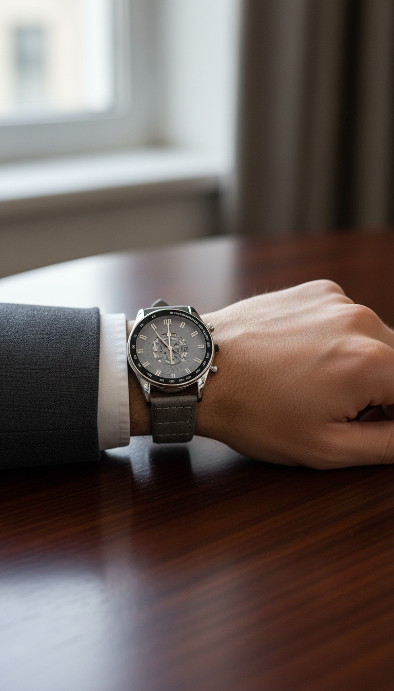 Vitz Vogue Gray Men Watch