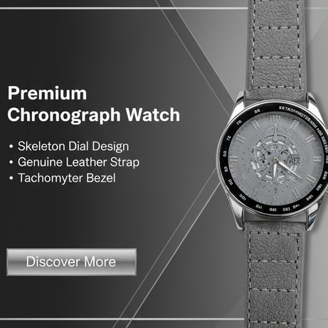 Vitz Vogue Gray Men Watch