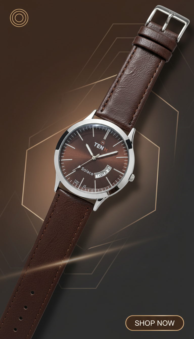 TEN Signature Deep Brown Men Watch