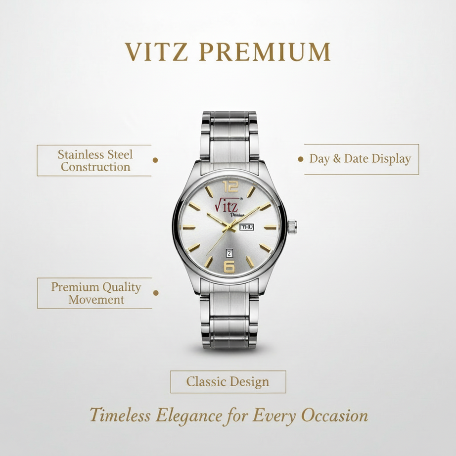 Vitz PrimeX Silver Men Watch