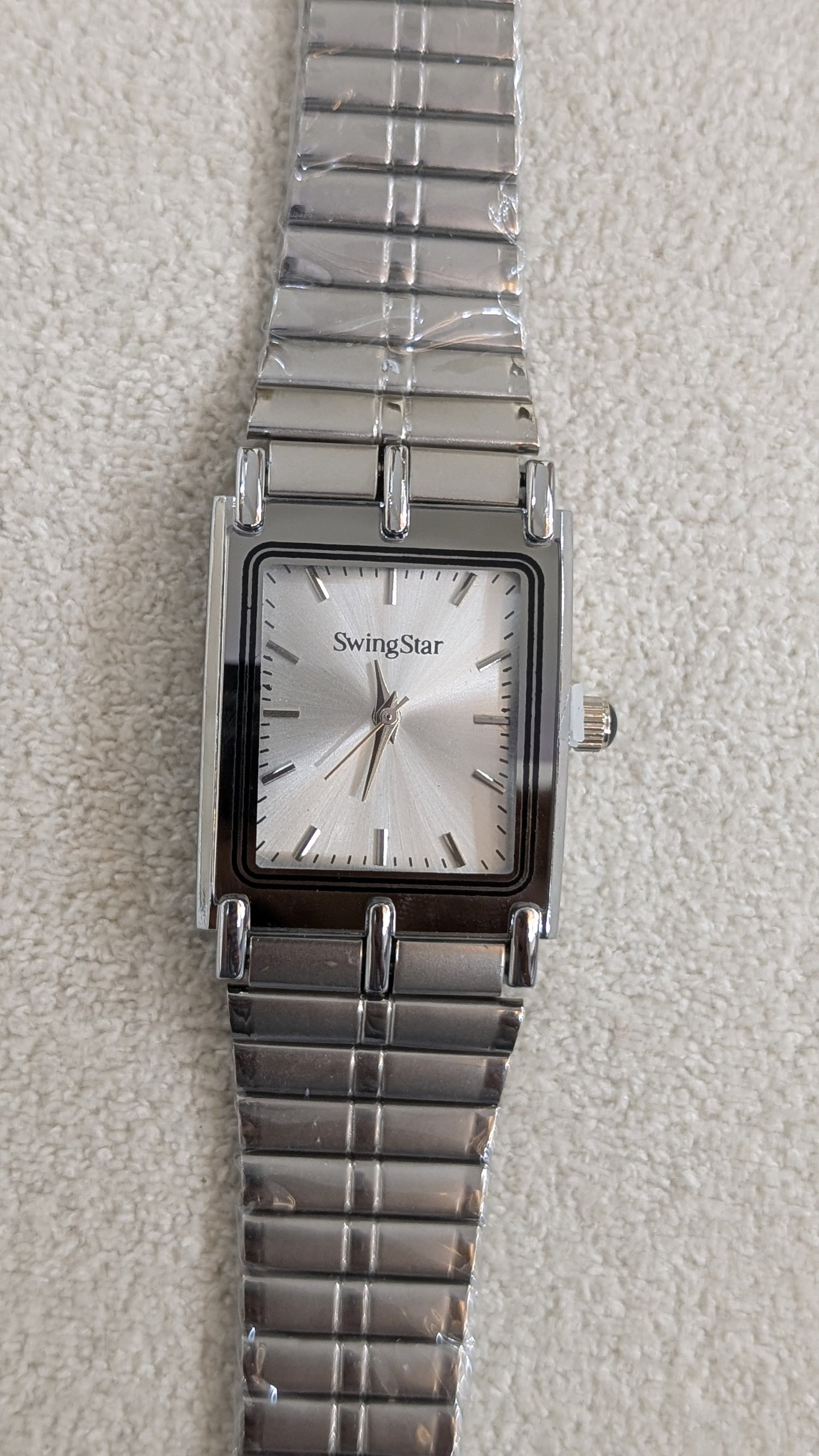 Swingstar Silver & White Dial Man Watch