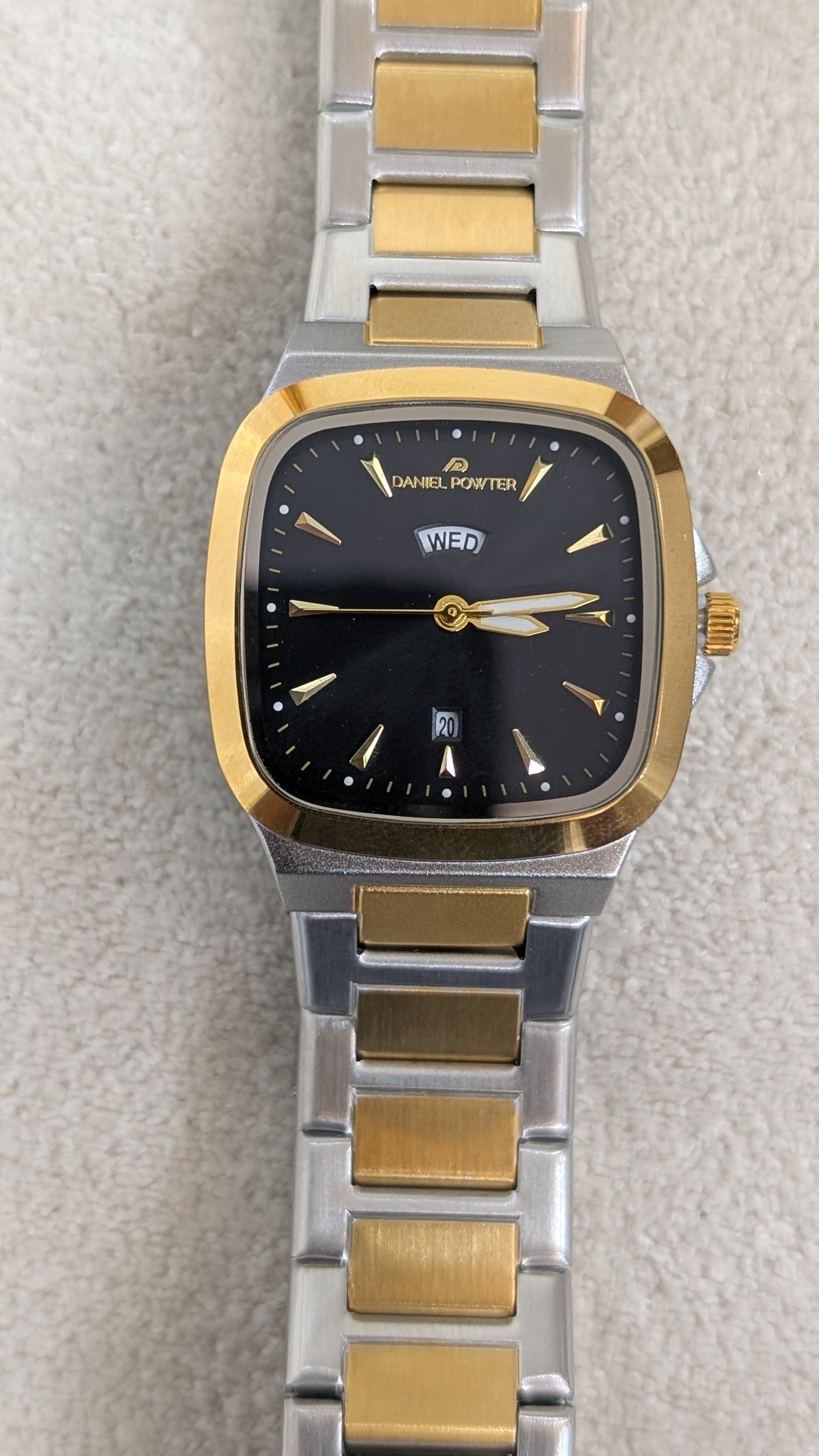 Danel Noble Golden & Silver with Black Dial Women Watch