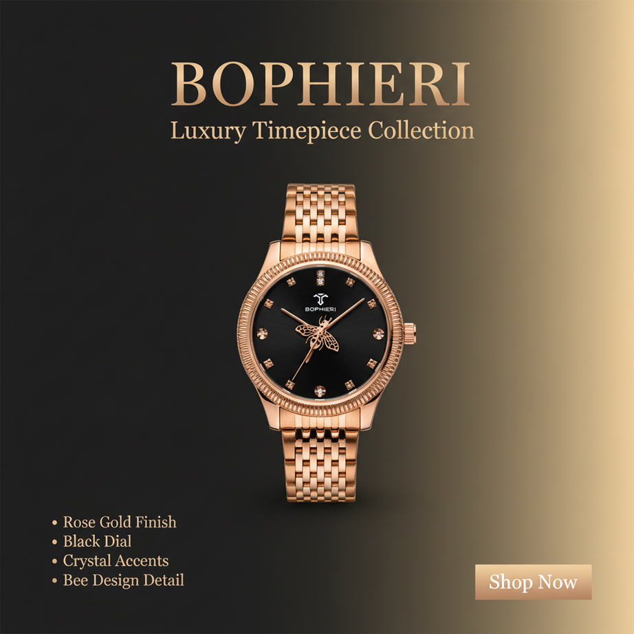 Bophieri Brown Shade with Black Dial Men Watch