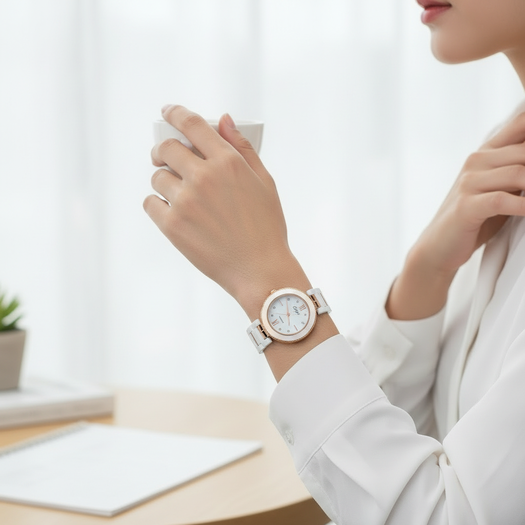 Onlyou DuoX Golden Women Watch