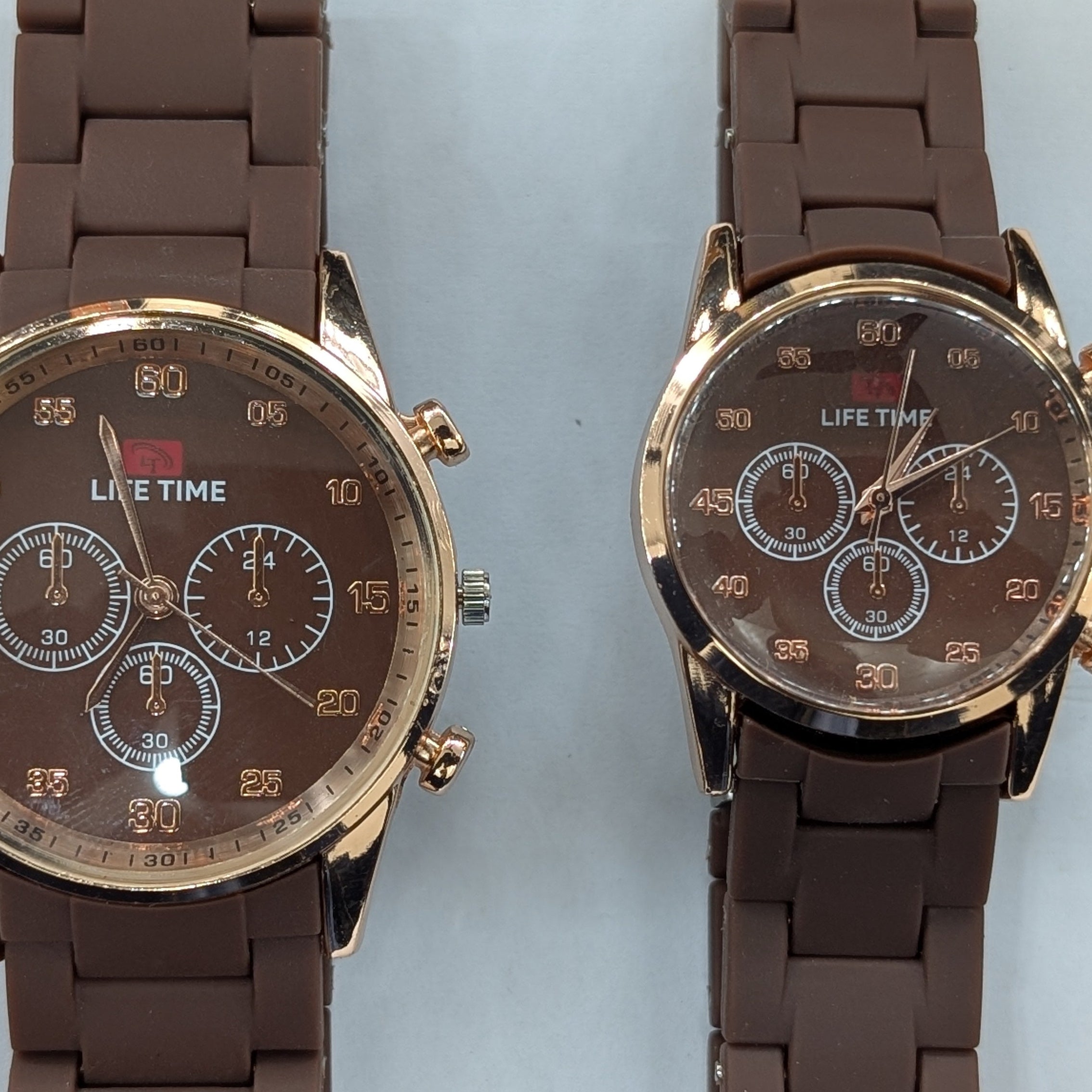 LT Royal Classic Brown Couple Watch Set
