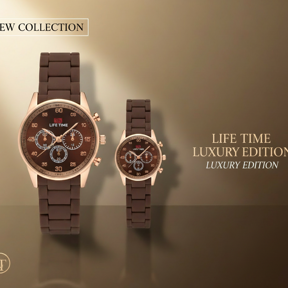 LT Royal Classic Brown Couple Watch Set