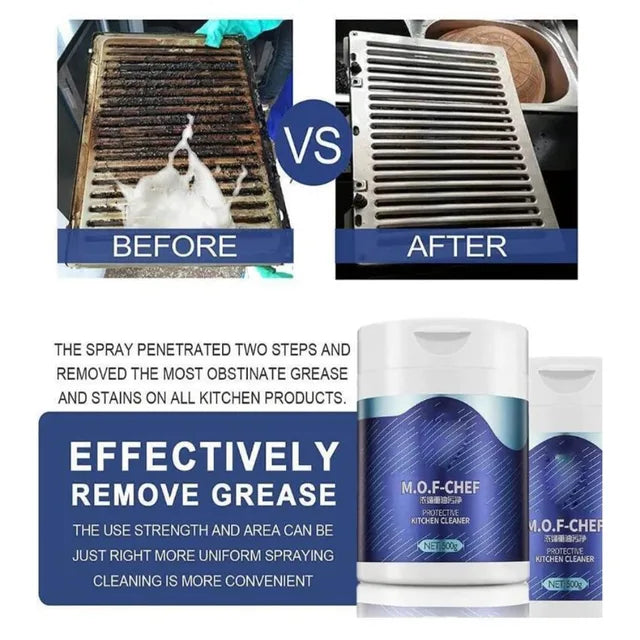 Mof Chef Heavy Duty Kitchen Oil Stain Cleaning Powder