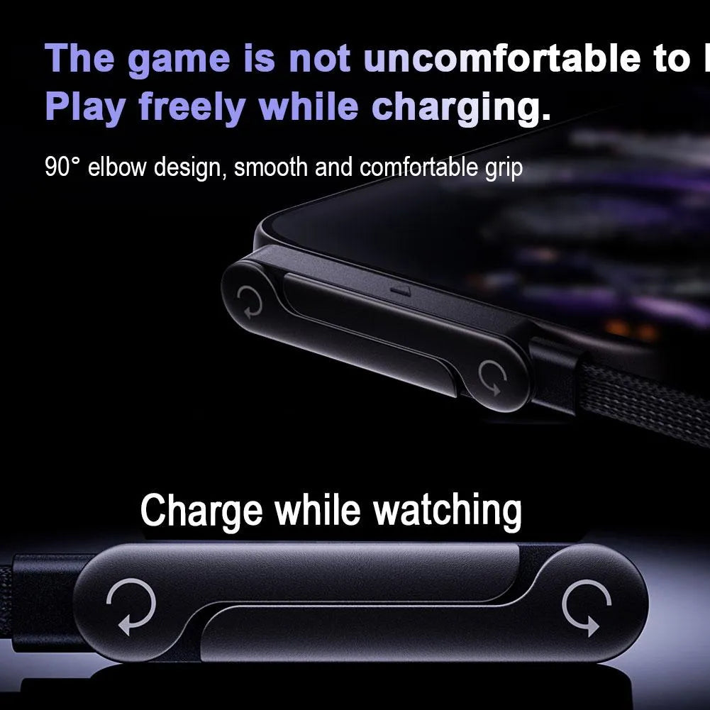 Fast Charging Cable With Foldable Mobile Phone Stand