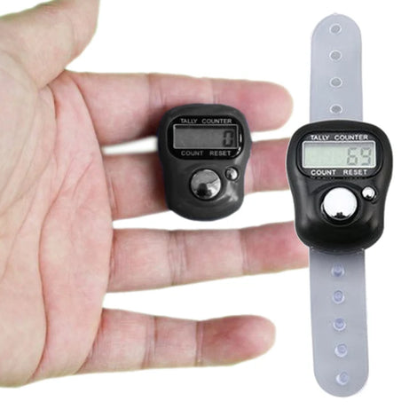 (Pack of 4) Mini Stitch Marker and Row Finger Counter LCD Electronic Digital Tally Counter