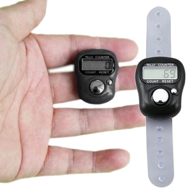 (Pack of 4) Mini Stitch Marker and Row Finger Counter LCD Electronic Digital Tally Counter