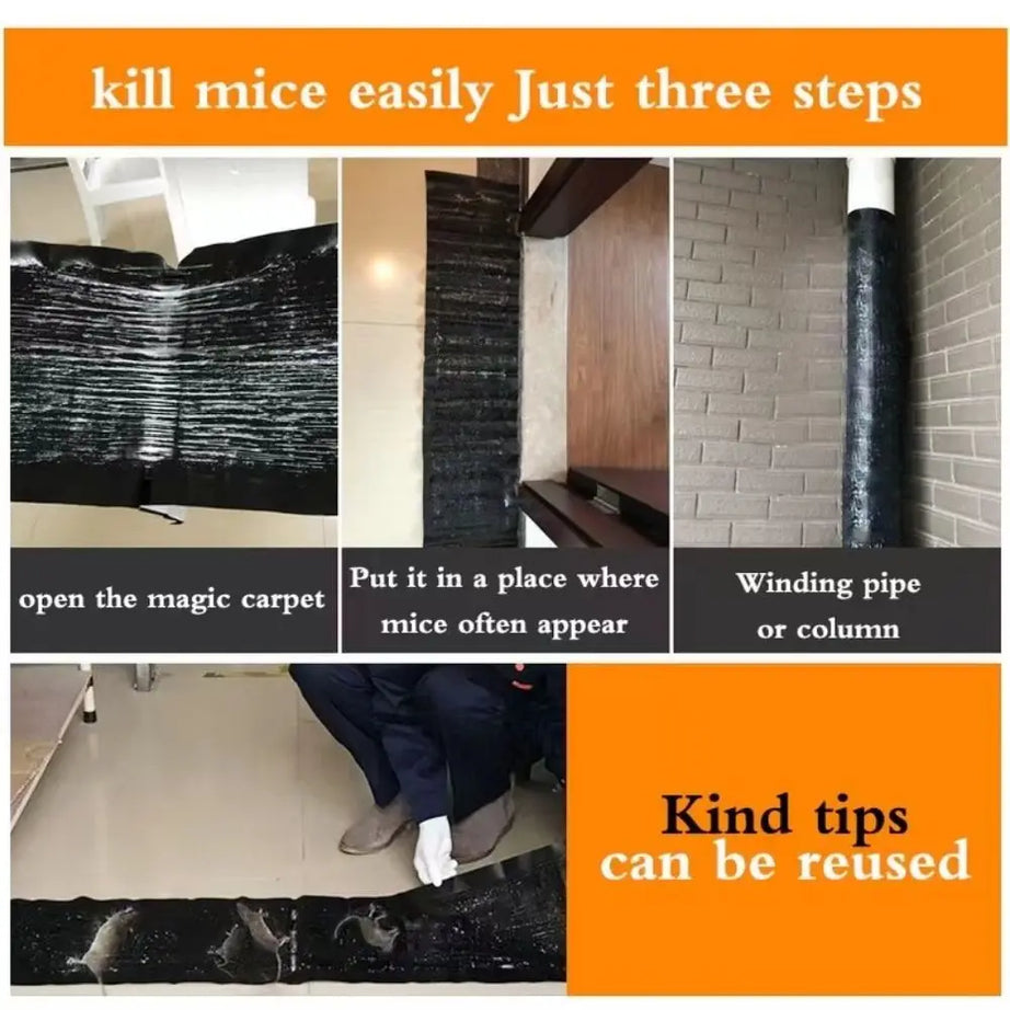 Imported Sticky Mouse & Rat Trap Sheet with Powerful Stickiness & Highly Adhesive Bond