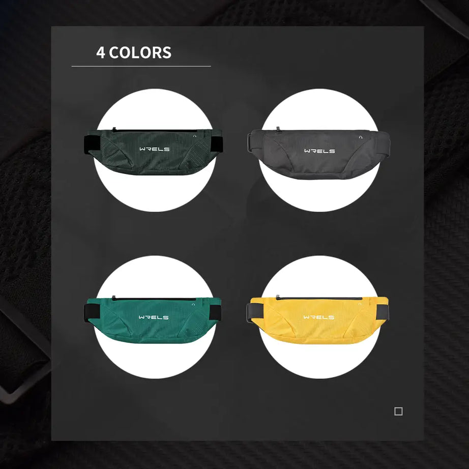 Outdoor Single Zipper Fitness Running Waist Pack Belt Bag For Men and Women