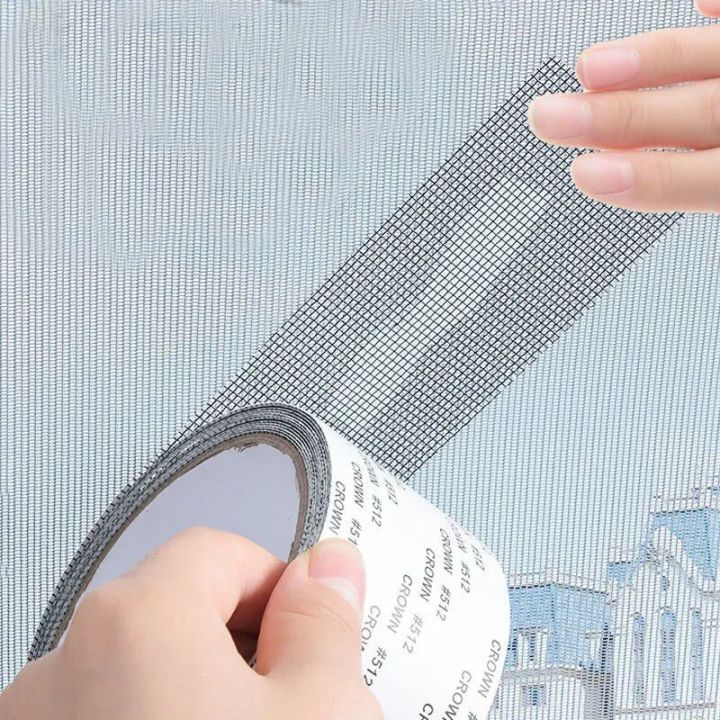 Strong Self Adhesive Window Net Screen Repair Patch Tape For Covering Up Holes Tears Anti Insect Mosquito Mesh