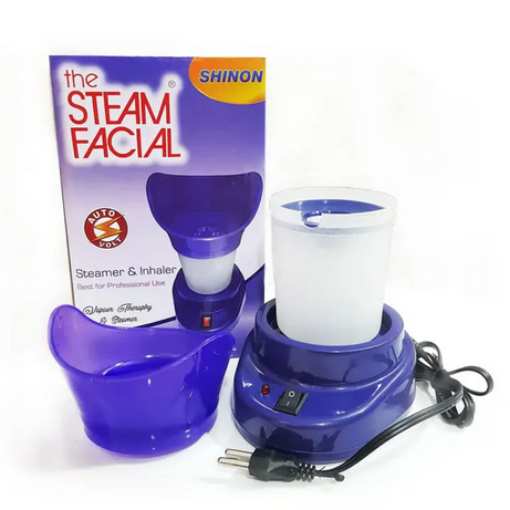 2in1 Imported Steam Facial Steamer and Inhaler for Nasal Blockage Relaxation and Improves Skin Clarity and Tone