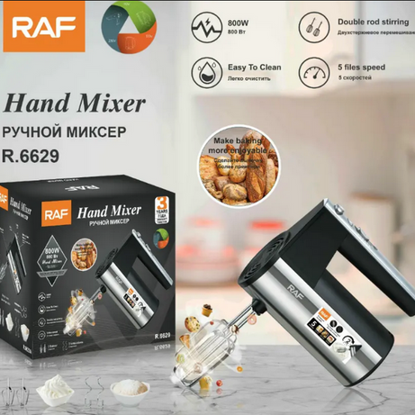 Premium High Quality RAF Hand Mixer and Egg Beater R.6629 with 5 speeds – Appropriate Household Shell Material In Just Rs 3499