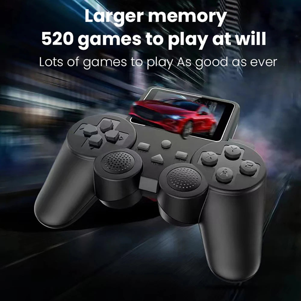 Digital S10 Retro Game Console with Screen Integrations and Built-in 520 Games and 8-bit Game Support