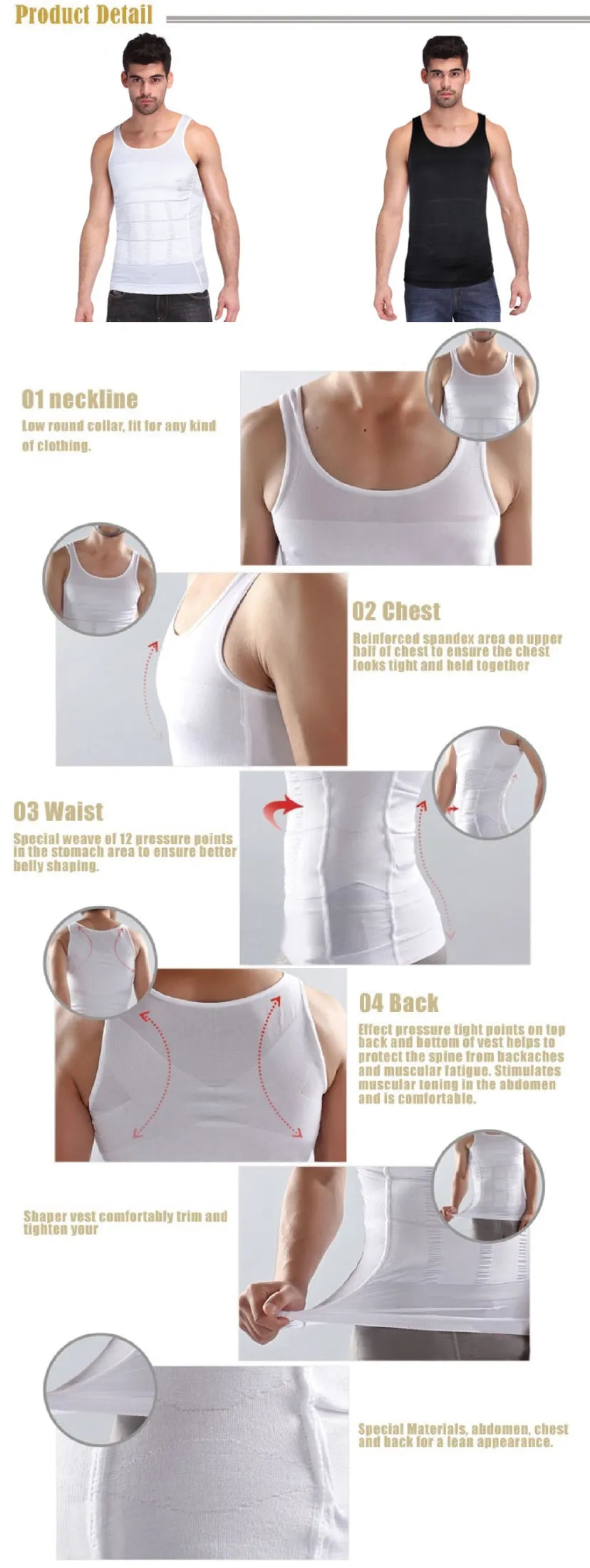 Men Slim N Lift Slimming Shirt and Body Shaper