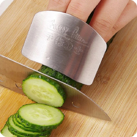 Buy 1 Get 2 Free Stainless Steel Finger Protector For Protect Fingers From Knife Cuts (3 Pcs)