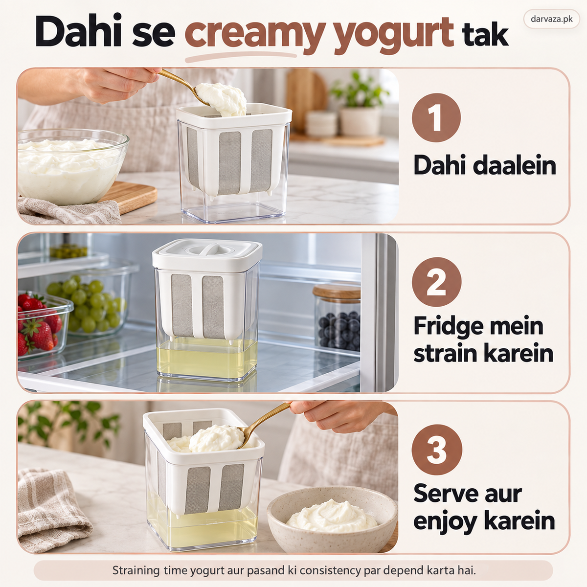 Greek Yogurt Maker & Fine Mesh Strainer