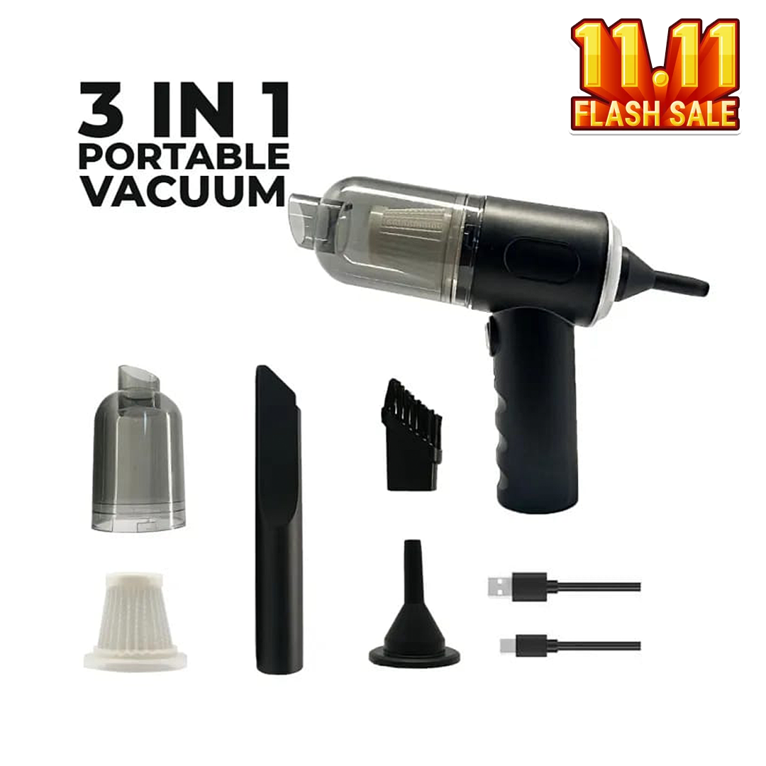 11.11 Sale Imported Cordless 3-in-1 Rechargeable Vacuum Cleaner and Blower - Cleans up every corner of your Home and Car