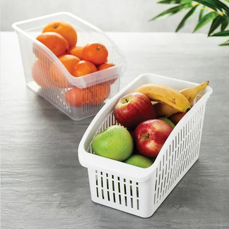 Fridge Organizer Storage Baskets for Fruits & Vegetables