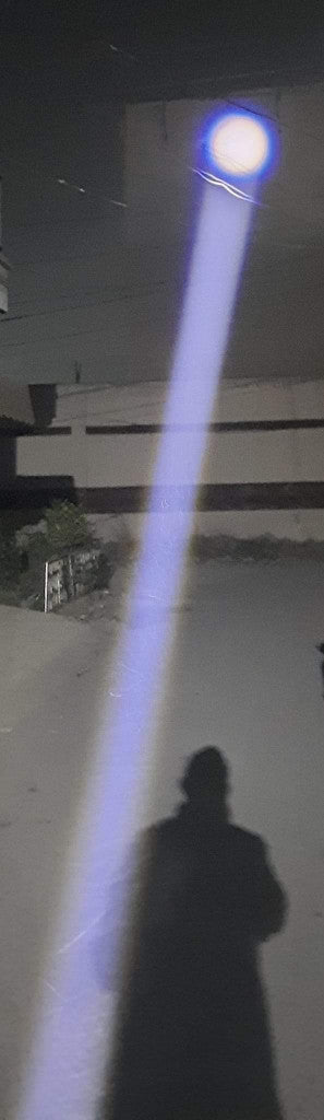 Super Bright Metal FlashLight Torch with adjustable focus Hammer and Mobile Power Bank