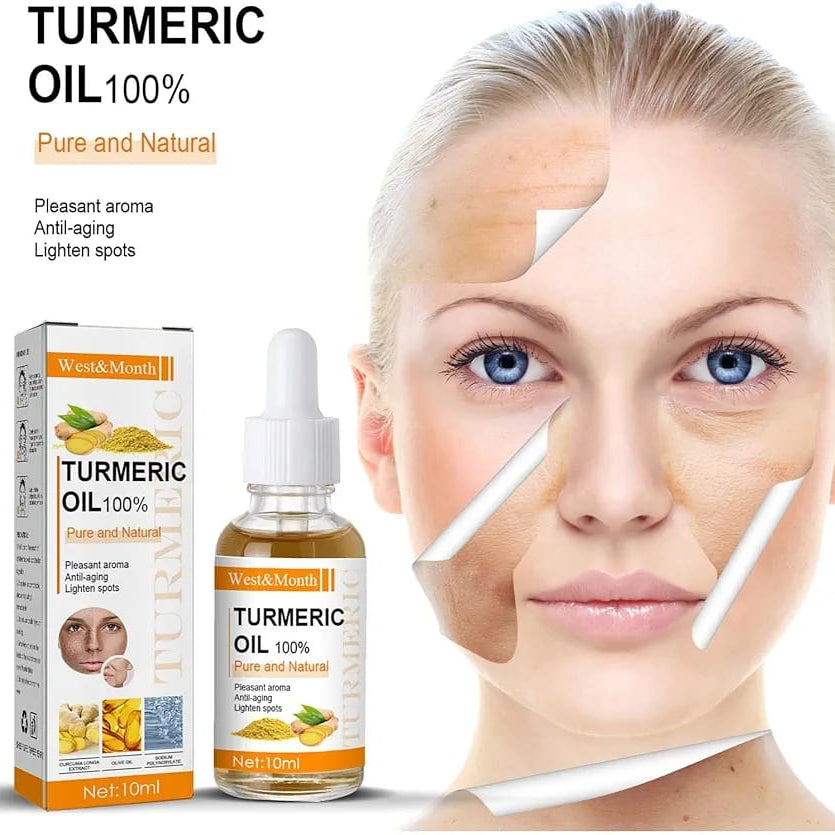 Turmeric Essential Oil Anti-Aging - Facial Care Serum Improves Skin Tone