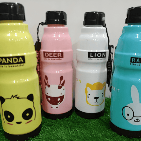 (Pack of 3) Commando Kids School Water Bottle For Home and Outdoor Use