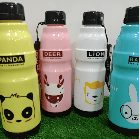 (Pack of 3) Commando Kids School Water Bottle For Home and Outdoor Use