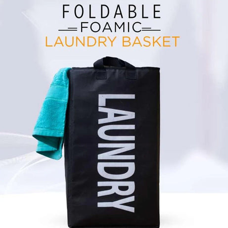 Foldable Foamic Laundry Basket Bag For Washing Dirty Clothes Storage