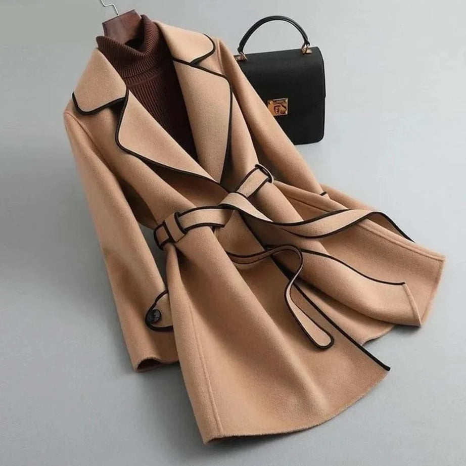 Winter Fleece Long Coat – Brown