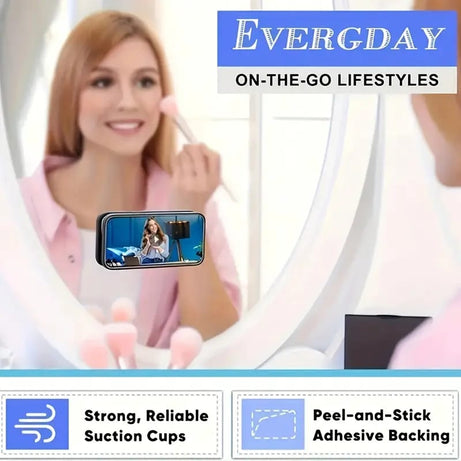 (Pack of 2) Universal Silicone Mobile Phone Holder with Suction Cup For iPhone and all Android Devices