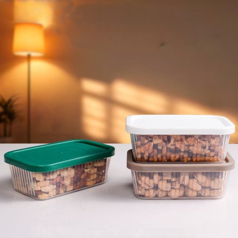 (Pack of 6) Mini Crinkle Food Container and Storage Box For Home and Outdoor Use