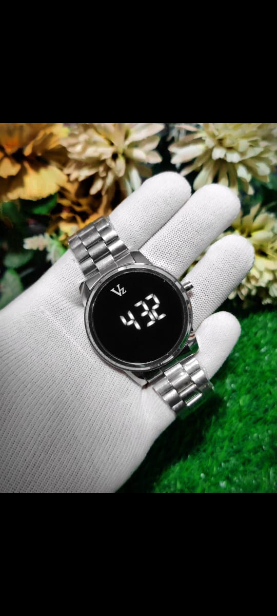 Vz Touch Screen Digtal Time Clock Chain Wristwatch For Men and Kids