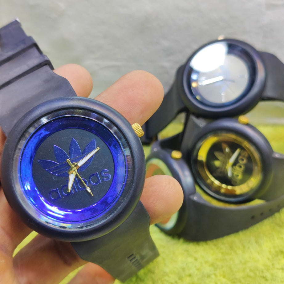 (Pack of 2) Adibas Sports Wear Clock Dial Analog Wristwatch for Kids and Men