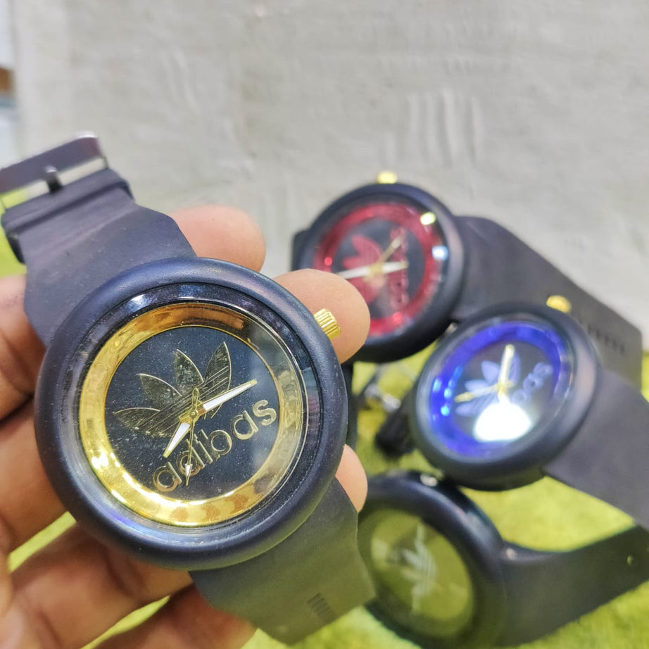 (Pack of 2) Adibas Sports Wear Clock Dial Analog Wristwatch for Kids and Men