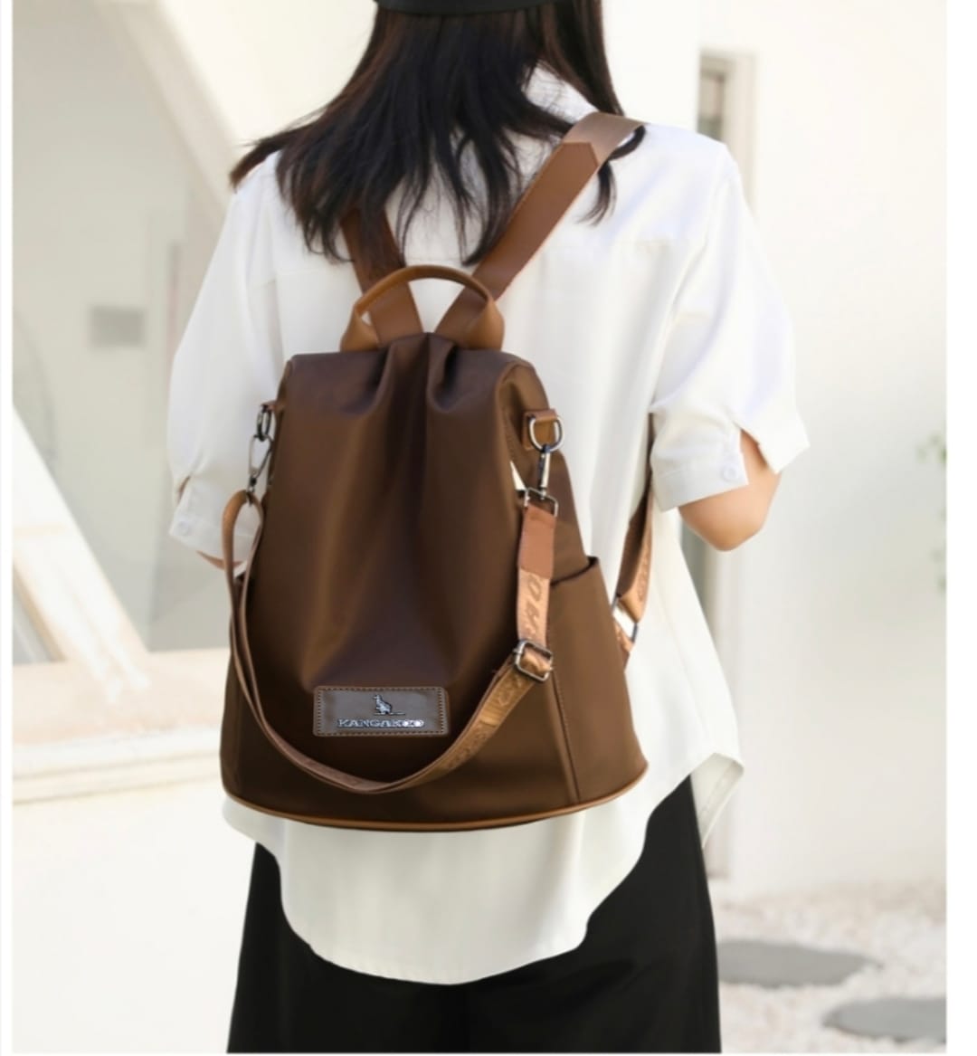 New Branded Stylish KANGROO Twin One Backpack and Crossbody Bag For Women