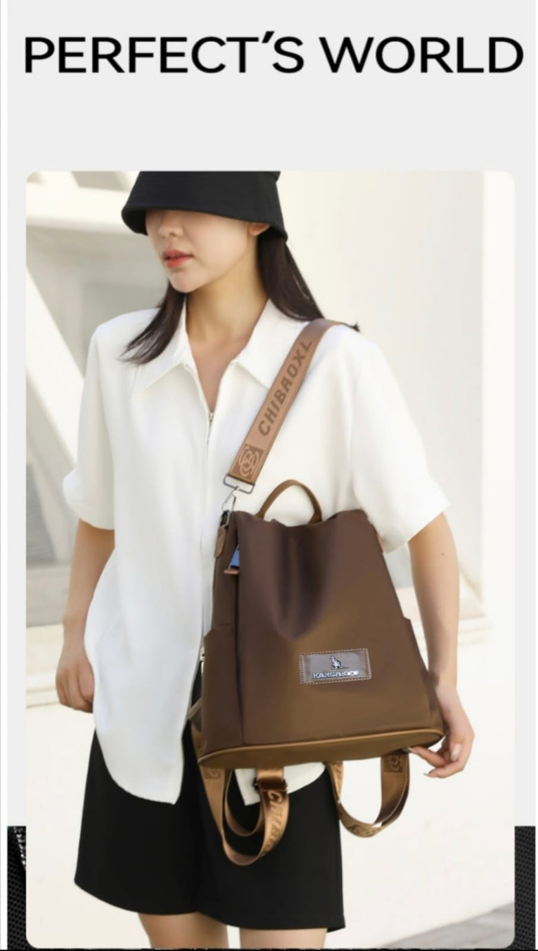 New Branded Stylish KANGROO Twin One Backpack and Crossbody Bag For Women