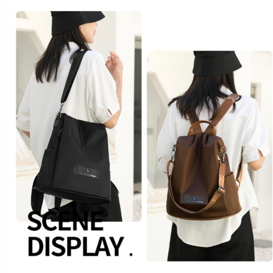 New Branded Stylish KANGROO Twin One Backpack and Crossbody Bag For Women