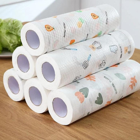 (Pack of 2) Washable Lazy Rag Kitchen Towel Wet And Dry Household Chores Degreasing