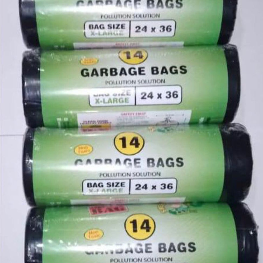 (Pack of 3) Non Toxic Export Quality Garbage Bag Roll For Home and Outdoor Use
