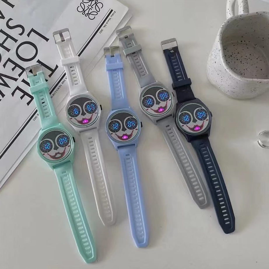 (Pack of 3) ADAMO Joker Smile Kids Digital Unisex Watch For Boys and Girls