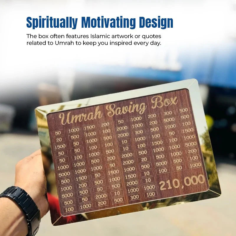 Umrah Saving Box - Save 210,000 Smartly for Your Umrah Journey