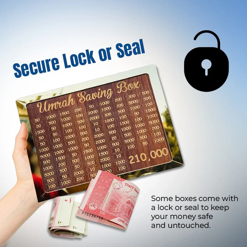 Umrah Saving Box - Save 210,000 Smartly for Your Umrah Journey
