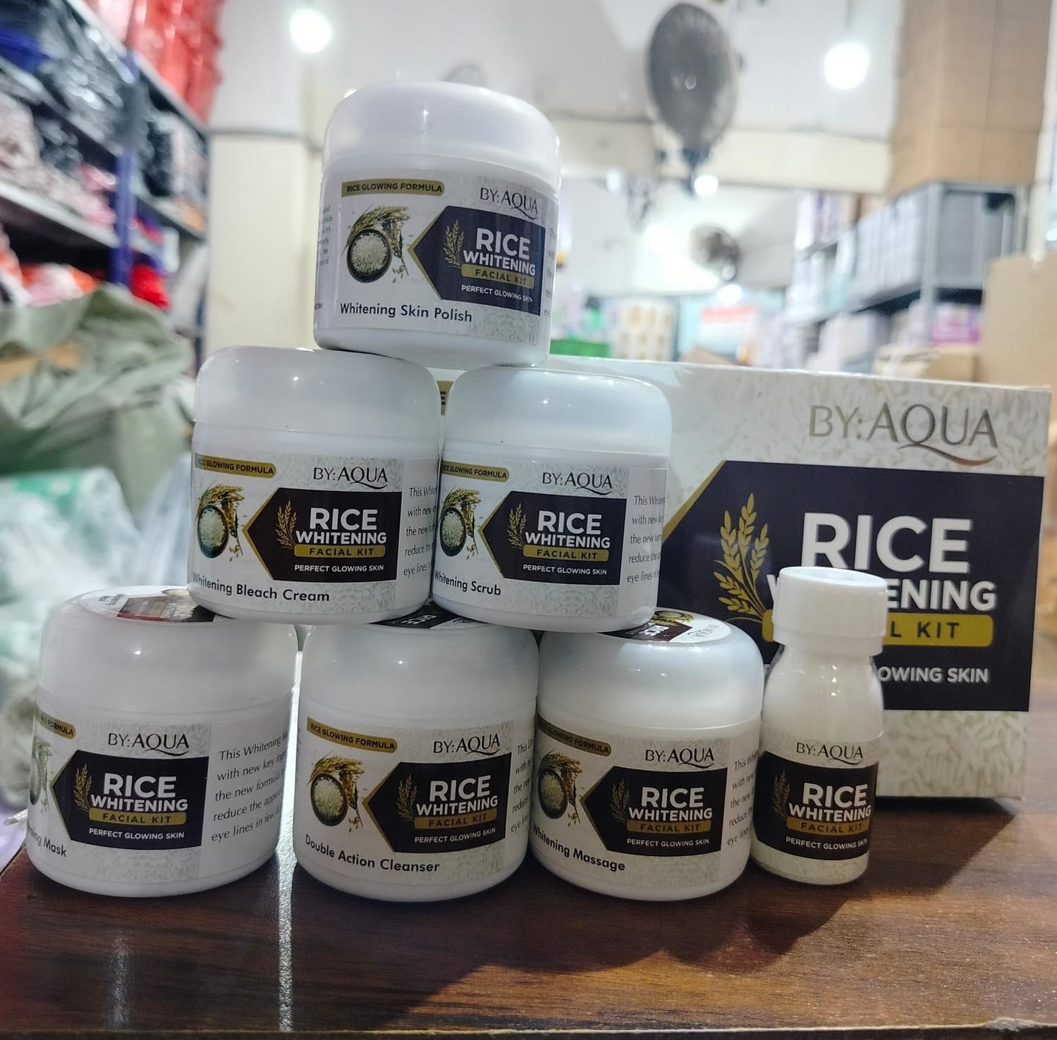 Rice Whitening Facial Kit – 6 Step Glowing Skin Treatment