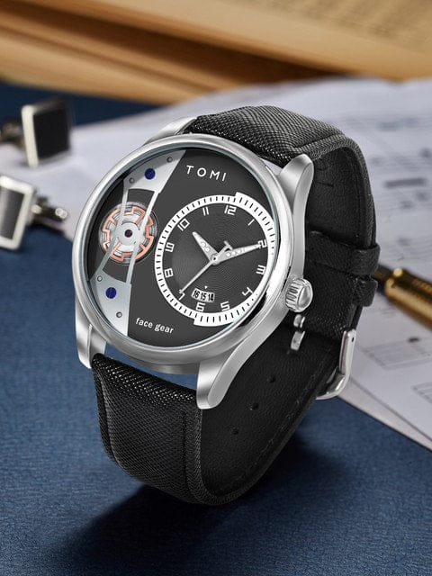 TOMI Face Gear Gentleman Edition Dual Strap Watch