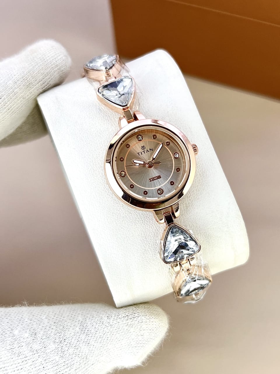 Women’s Titn Diamond Watch (Random Color Combo)