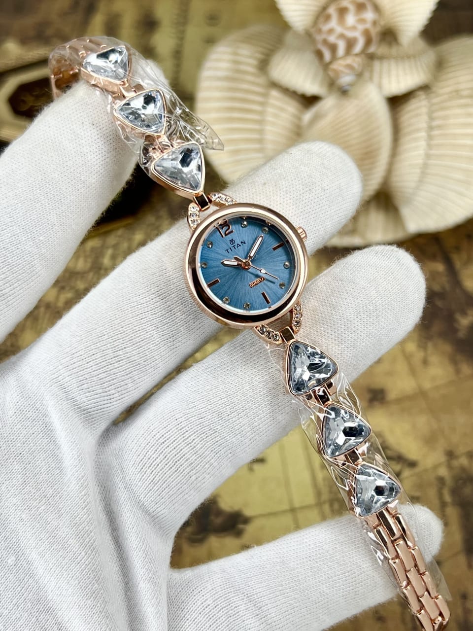 Women’s Titn Diamond Quartz Watch (Random Color Combo)