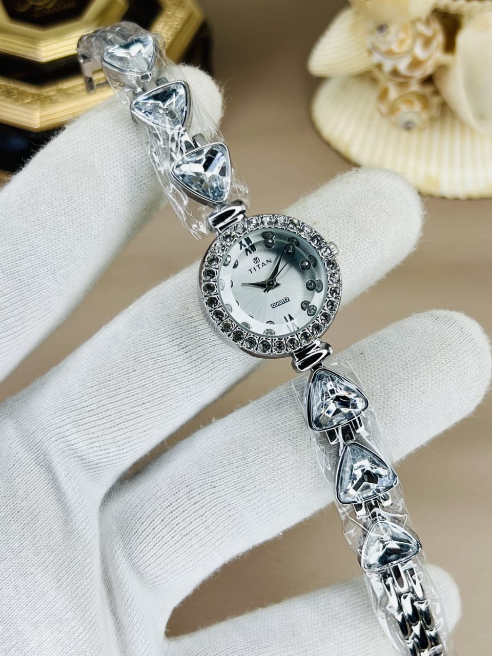 Women’s Titn Luxury Diamond Watch (Random Color Combo)