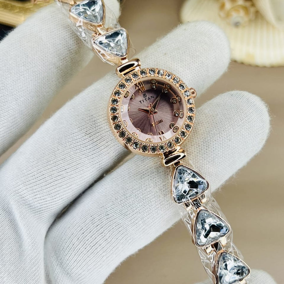 Women’s Titn Luxury Diamond Watch (Random Color Combo)